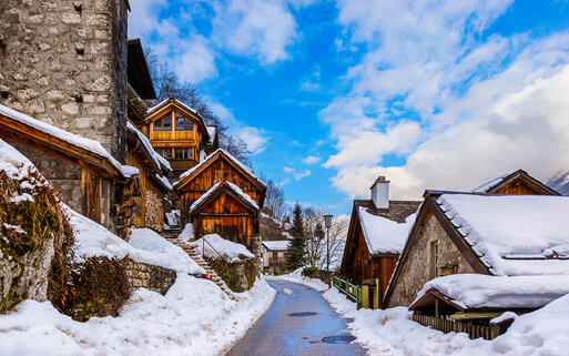 Winter in Hallstatt am Hallstättersee, Salzkammergut, Österreich © Tatiana Popova / shutterstock.com
