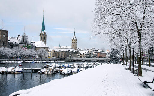 Zürich zur Winterzeit © Kemeo / shutterstock.com