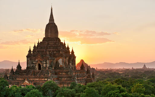 Der Sulamani-Tempel in Bagan © Luciano Mortula / Shutterstock.com