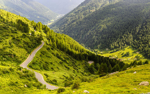 Weg zum Gaviapass in den italienischen Alpen © Claudio Giovanni Colombo  / Shutterstock.com