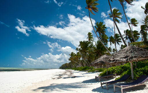 © Luisa Puccini / Shutterstock.com Weißer Sandstrand in Matemwe, Sansibar © Luisa Puccini / Shutterstock.com