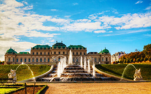 Das Schloss Belvedere, eines der Wahrzeichen von Wien © photo.ua